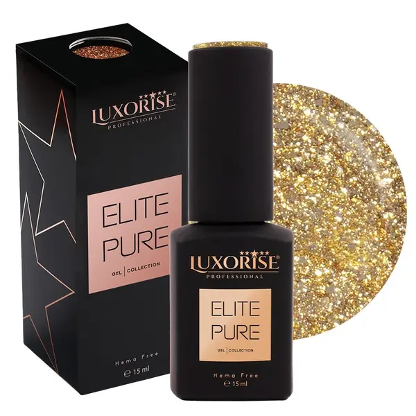 Oja Semipermanenta Hema Free LUXORISE ELITE PURE- Regal Gold, 15ml