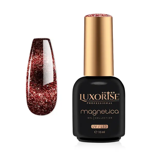Oja Semipermanenta LUXORISE MAGNETICA - Mesmerizing, Holographic Heat 10ml