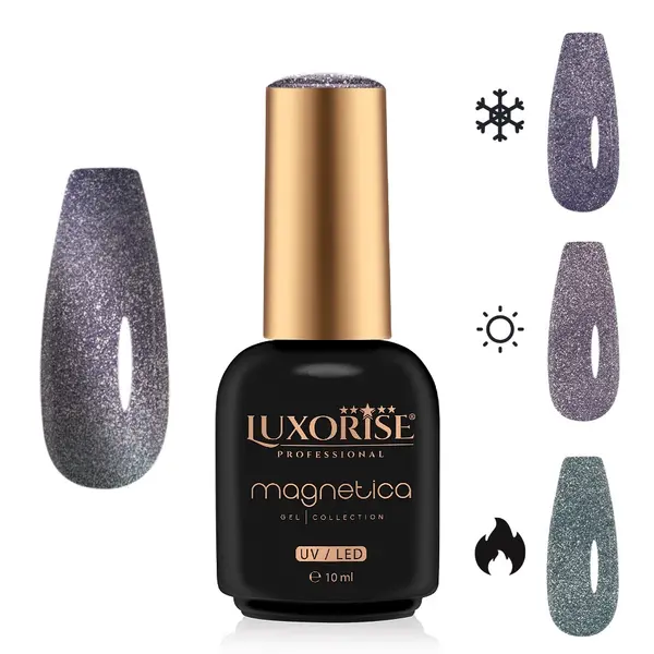 Oja Semipermanenta LUXORISE MAGNETICA - ThermoCharm, Cosmic Cobalt 10ml