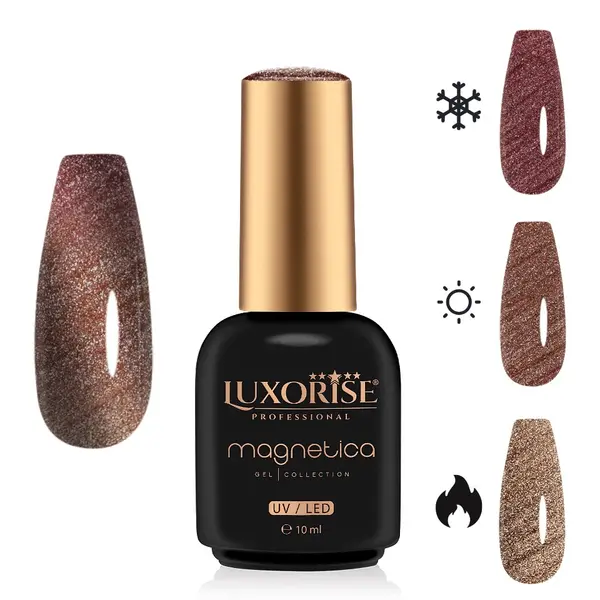 Oja Semipermanenta LUXORISE MAGNETICA - ThermoCharm, Flaming Fusion 10ml