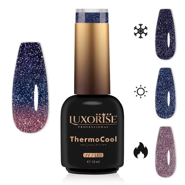 Oja Semipermanenta Termica 3 Culori LUXORISE ThermoCool - Best Time 10ml