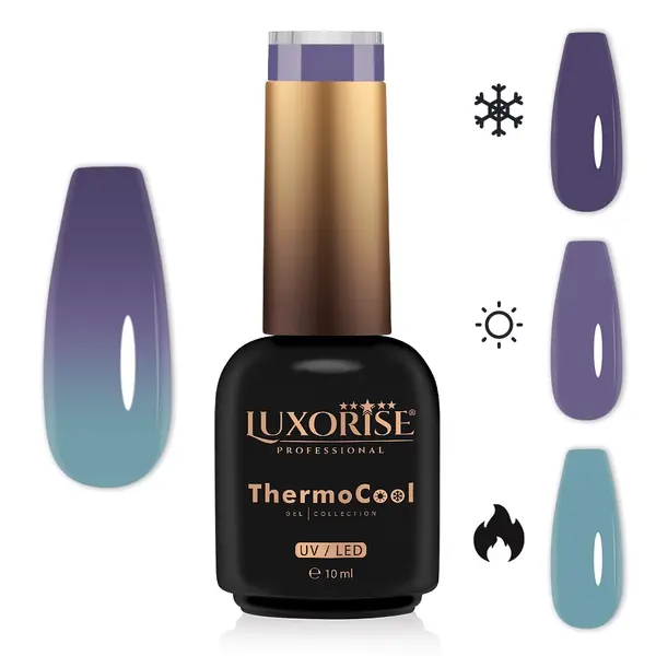 Oja Semipermanenta Termica 3 Culori LUXORISE ThermoCool - Celestial Dream 10ml