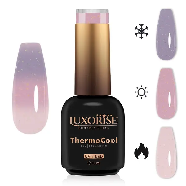 Oja Semipermanenta Termica 3 Culori LUXORISE ThermoCool - Dazzling Dream 10ml