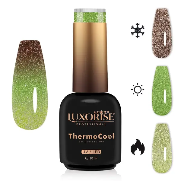 Oja Semipermanenta Termica 3 Culori LUXORISE ThermoCool - Serene Mind 10ml