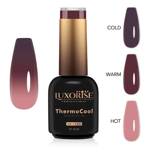 Oja Semipermanenta Termica 3 Culori LUXORISE ThermoCool - Urban Showtime 10ml