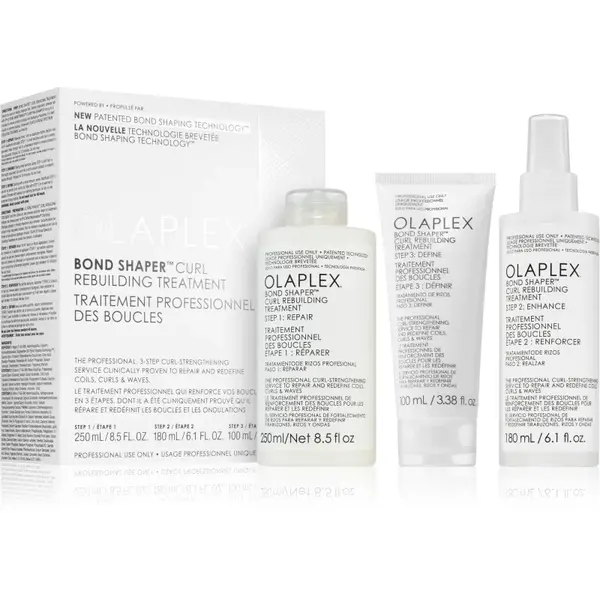 Olaplex Bond Shaper Curl Rebuilding Treatment set set pentru păr creț 3 buc