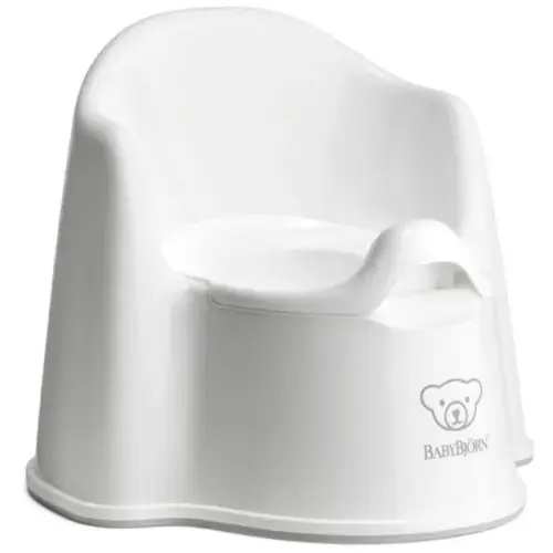 Olita BabyBjorn Potty Chair White, cu protectie spate