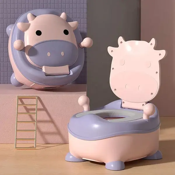 Olita Little Mom Little Calf Pink cu adaptor moale, manere, capac rabatabil, insert detasabil, varsta recomandata 1 an+