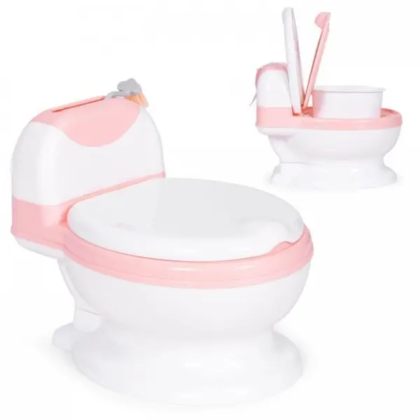 Olita pentru copii Ecotoys Roz cu insertie detasabila si perie inclusa
