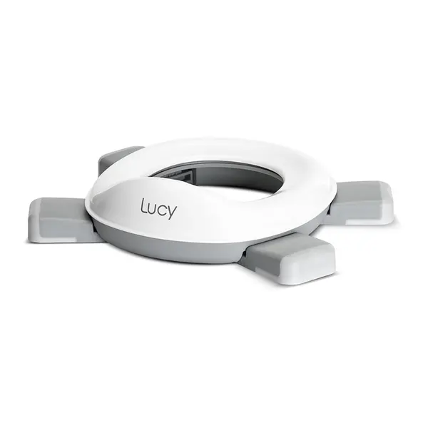 Olita pliabila de voiaj 2 in 1 Lucy Grey cu functie reductor WC, include geanta de transport si 20 saci de unica folosinta