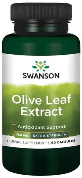 Olive Leaf Extract, 750 mg, 60 capsule, Swanson
