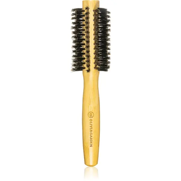 Olivia Garden Bamboo Touch perie rotundă pentru păr cu peri de mistret diametru 20 mm