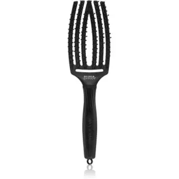 Olivia Garden Fingerbrush Double Bristles perie de tip paletă pentru par usor de pieptanat
