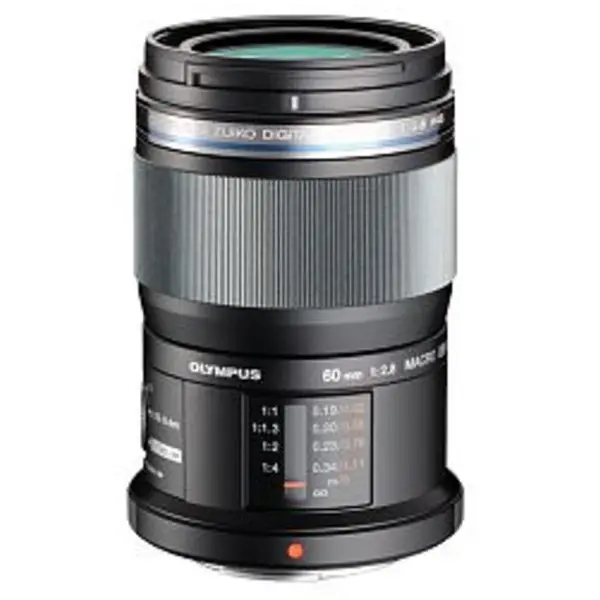 OLYMPUS Obiectiv Foto Mirrorless OLYMPUS OM SYSTEM M.ZUIKO DIGITAL ED, 60 mm, F2.8 macro 1:1, Montura MFT, Negru