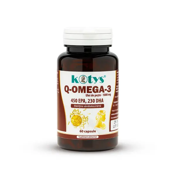 Omega 3 1000 mg, 500 EPA, 250 DHA, 60 capsule, Kotys