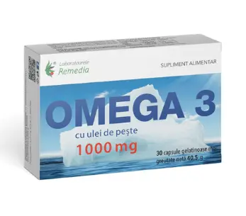 Omega 3 1000mg 30 capsule Laboratoarele Remedia