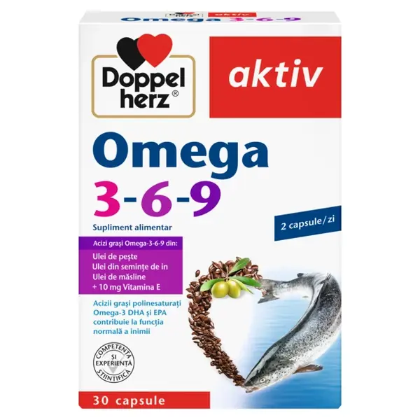 Omega 3-6-9, Doppelherz Aktiv | 30 capsule