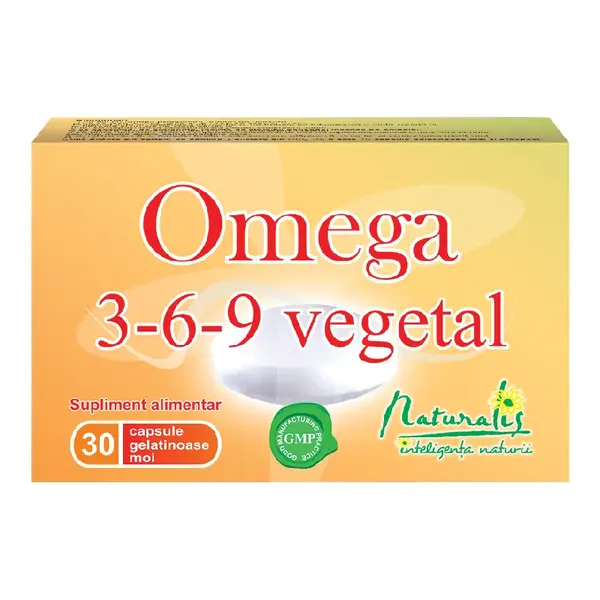Omega 3-6-9 vegetal, 30 capsule, Naturalis