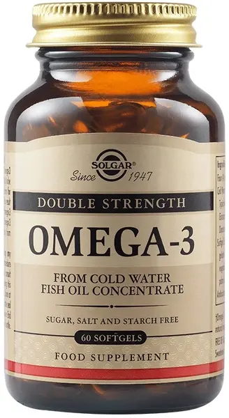 Omega-3, Double Strength, 60 capsule moi, Solgar