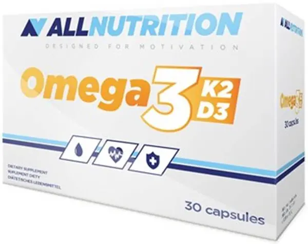 Omega 3 K2 D3, 30 capsule, AllNutrition