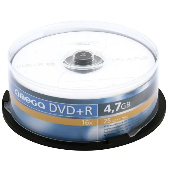 omega Omega DVD+R 4.7GB, 16X, Pachet 25 bucati