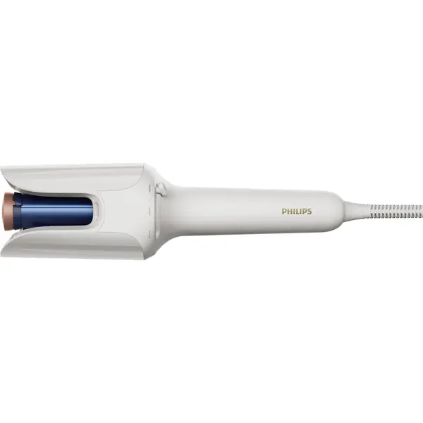 Ondulator automat Philips WavePro Seria 9000 SenseIQ, 210 grade, Invelis ceramic, Alb matase