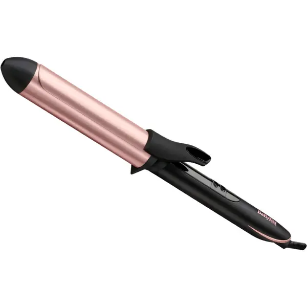 Ondulator BaByliss Soft Curls C452E, 210º, Invelis Quartz-Ceramic, 6 trepte de temperatura, Roz/Negru