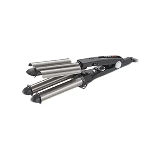 Ondulator profesional triplu Babyliss Pro 2269 22-19-22 mm, 220 grade, Negru