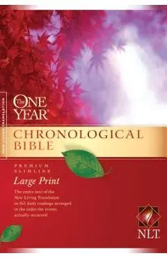 One Year Chronological Bible-NLT-Premium Slimline Large Print - Tyndale
