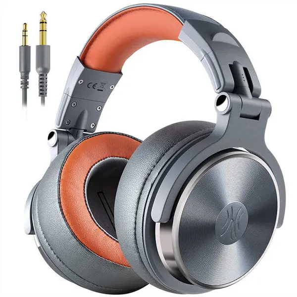 ONEODIO Casca OneOdio cu fir detasabil, tip over ear, utilizare profesionala, DJ, conectare prin Jack 3.5 mm | Jack 6.35 mm, difuzor 50 mm, impedanta 32 Ohm, gri, Pro50-Deep-Grey