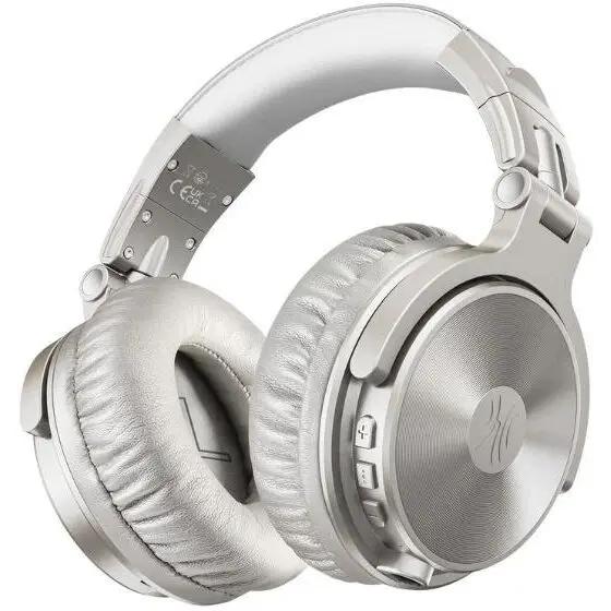 ONEODIO Casca OneOdio wireless, cu fir, tip over ear, utilizare multimedia, gaming, conectare prin Bluetooth 5.0 | Jack 3.5 mm | Jack 6.35 mm, difuzor 50 mm, impedanta 32 Ohm, acumulator 1000 mAh, argintiu, Pro-C-Silver