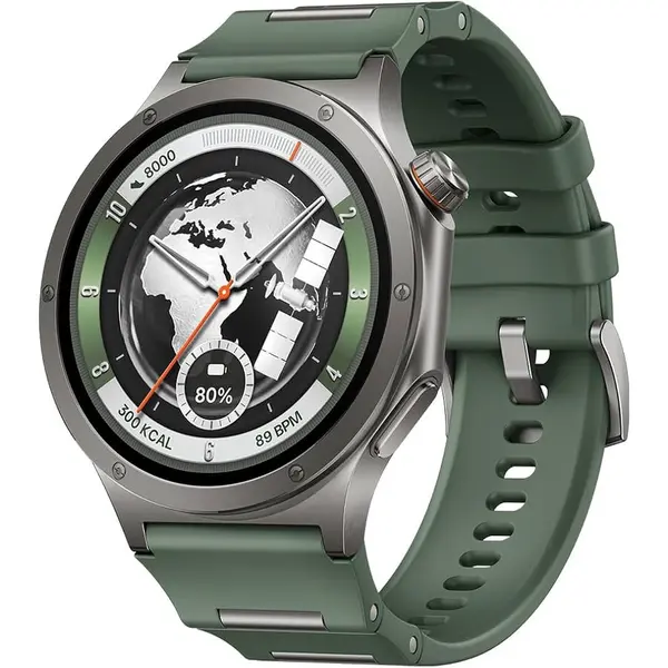 OnePlus Ceas inteligent OnePlus Watch 4, curea Mix- Fluororubber, 1,5, AMOLED LTPO, Verde