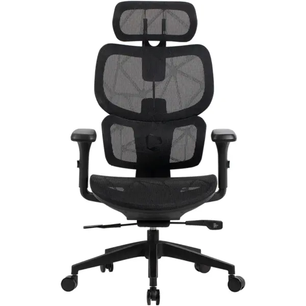 Onex Scaun de birou gaming Onex Ventra Premium, din plasa, greutate maxima suportata 125 kg, Negru
