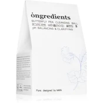 Ongredients Butterfly Pea Cleansing Ball sapun pentru curatarea fetei cu efect antioxidant