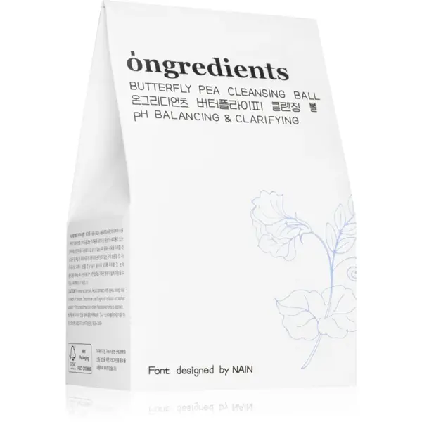 Ongredients Butterfly Pea Cleansing Ball sapun pentru curatarea fetei cu efect antioxidant 110 g