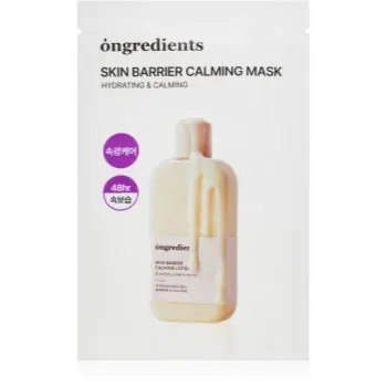 Ongredients Skin Barrier Calming Mask mască textilă calmantă pentru fortificarea barierei cutanate