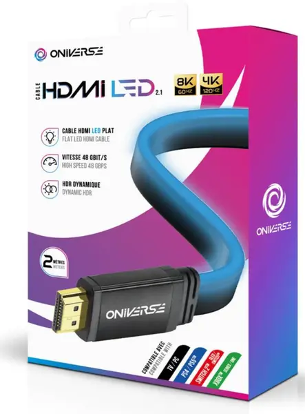 Oniverse Hdmi Led Cable 8k Blue