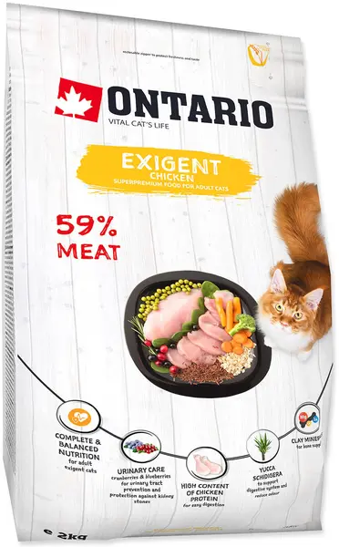 ONTARIO Hrană uscată pentru pisici adulte, Exigent