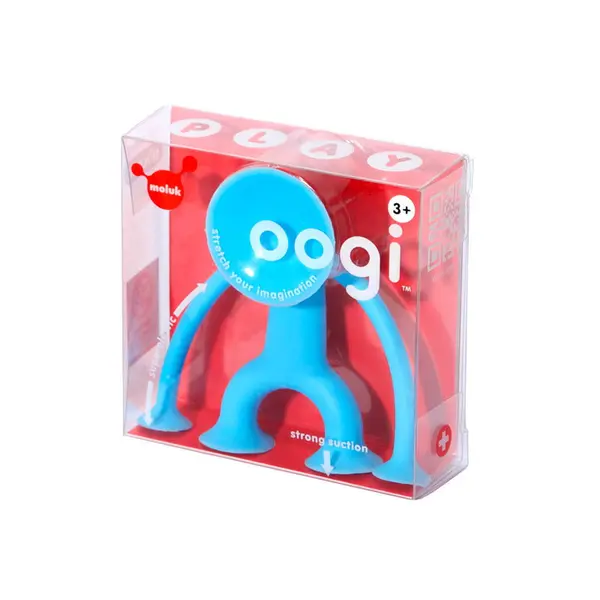 Oogi Junior albastru, Mini omuletul flexibil cu ventuze Albastru