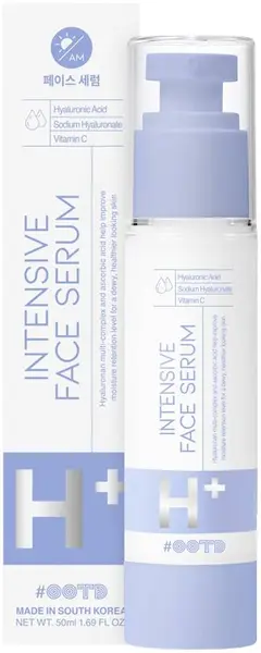 OOTD Ser facial hidratant și hrănitor cu acid hialuronic H+, 50 ml