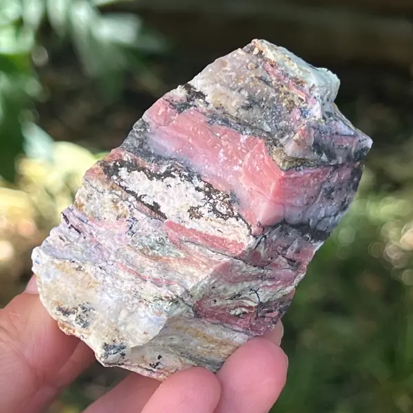 Opal roz piatra bruta (din Peru) model 6
