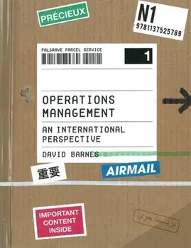 Operations Management. An International Perspective, Paperback/David Barnes