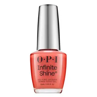 OPI Infinite Shine Gel-Like Lacquer lac de unghii cu efect de gel Megawatt Hot 15 ml