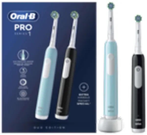 Oral-B Pro Series 1 set de perii electrice, 2 bucăți, albastru/negru