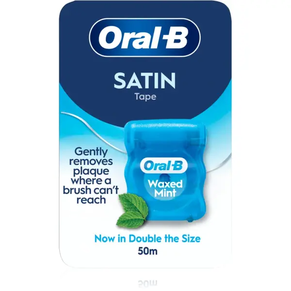 Oral-B Satin Tape Waxed Mint ata dentara mentă 50 m