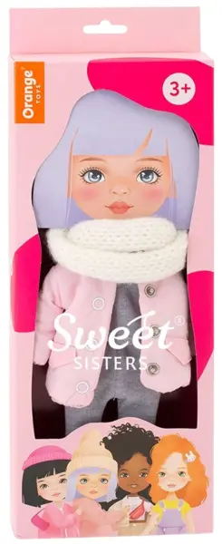 Orange Toys Sweet Sisters Sweet Sisters Set de îmbrăcăminte pentru păpuși - Jachetă roz cu eșarfă