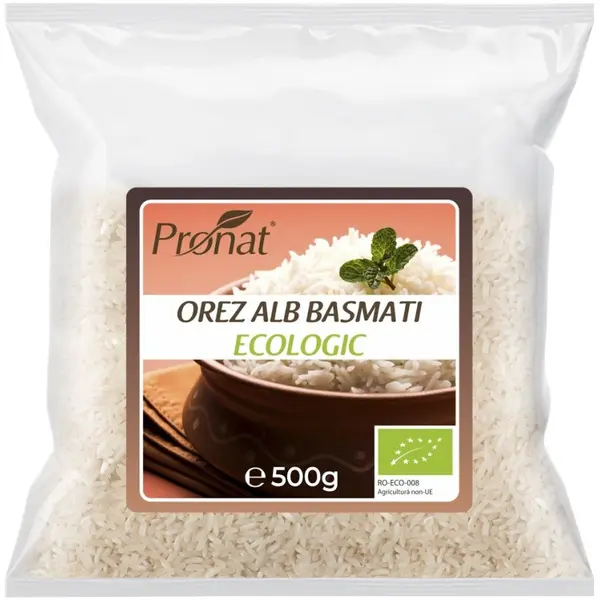 Orez Basmati Alb Bio, 200g