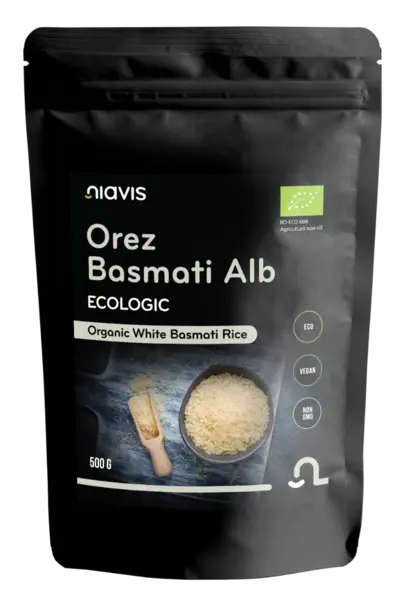 Orez basmati alb ecologic, 500g, Niavis