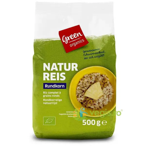 Orez Brun cu Bob Rotund Ecologic/Bio 500g