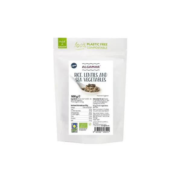 Orez si linte cu alge bio 500g Algamar